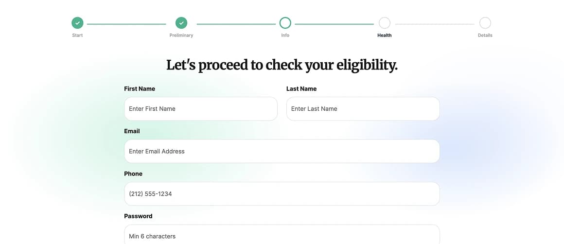 Patient intake form builder